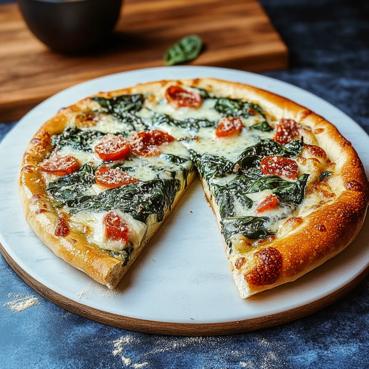 Italian Spinach Pizza