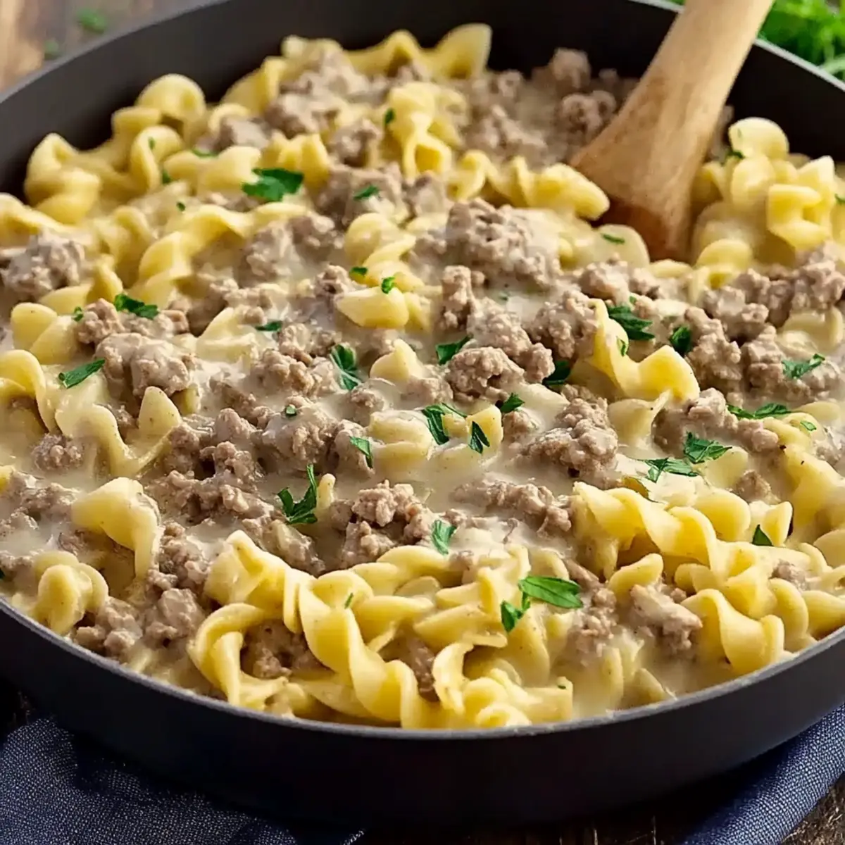 Ground Beef Stroganoff