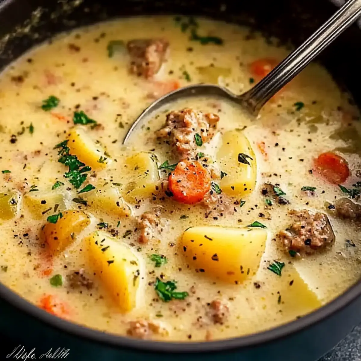 Comforting Potato and Sausage Chowder