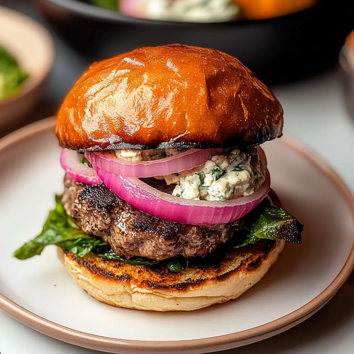 Lamb Feta Burgers