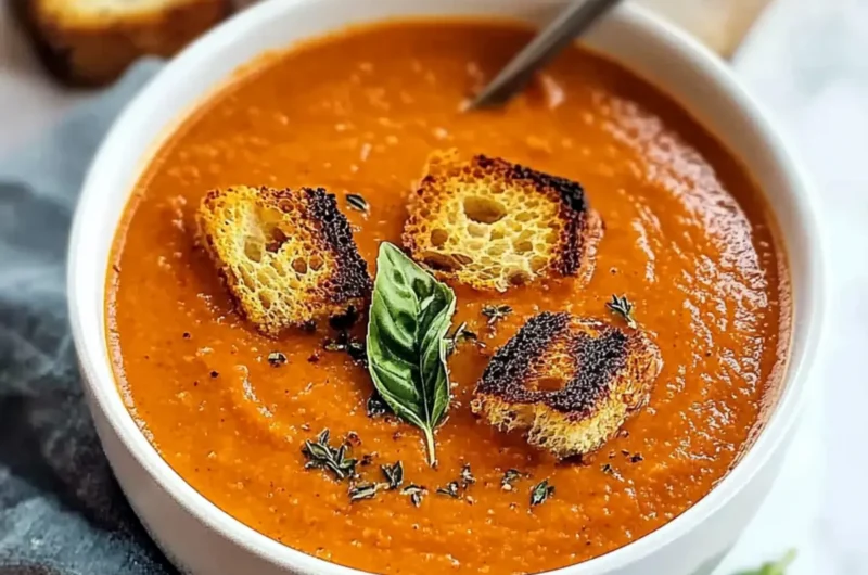 Roasted Tomato Basil Soup