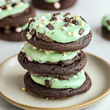 Grasshopper Cake Mix Cookies