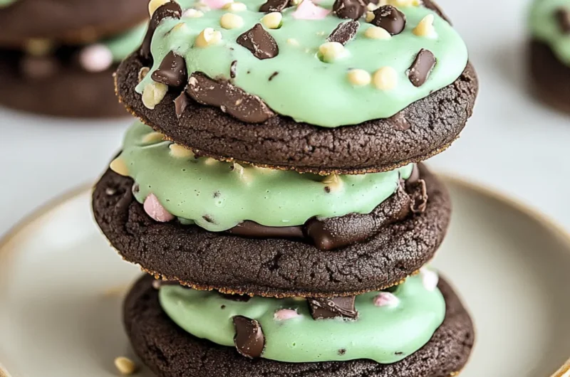 Grasshopper Cake Mix Cookies