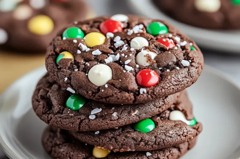 Chocolate Cake Mix Christmas Cookies