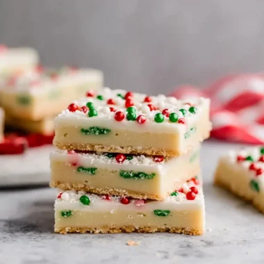 Easy Festive Christmas Sugar Cookie Bars