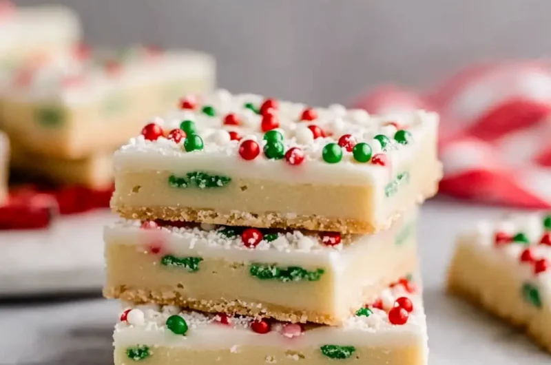 Easy Festive Christmas Sugar Cookie Bars