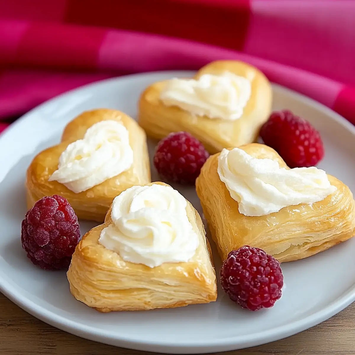 Puff Pastry Berry Hearts
