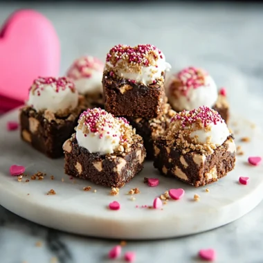 Valentine S’mores Brownie Bites