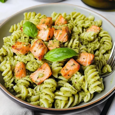 Salmon Pesto Pasta