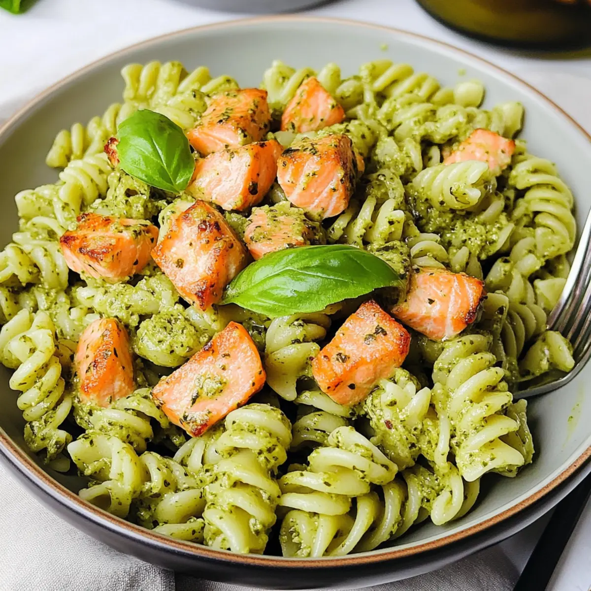 Salmon Pesto Pasta