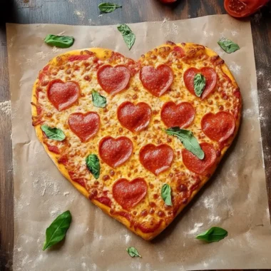 Heart-Shaped Pizza