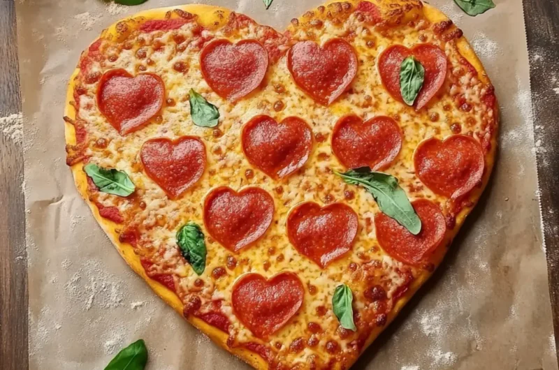 Heart-Shaped Pizza