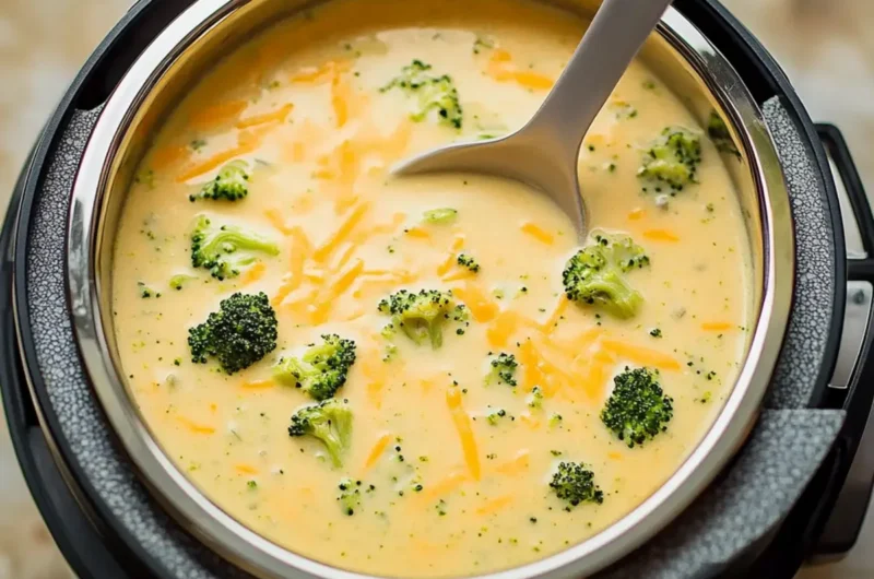 Instant Pot Broccoli Cheddar Soup
