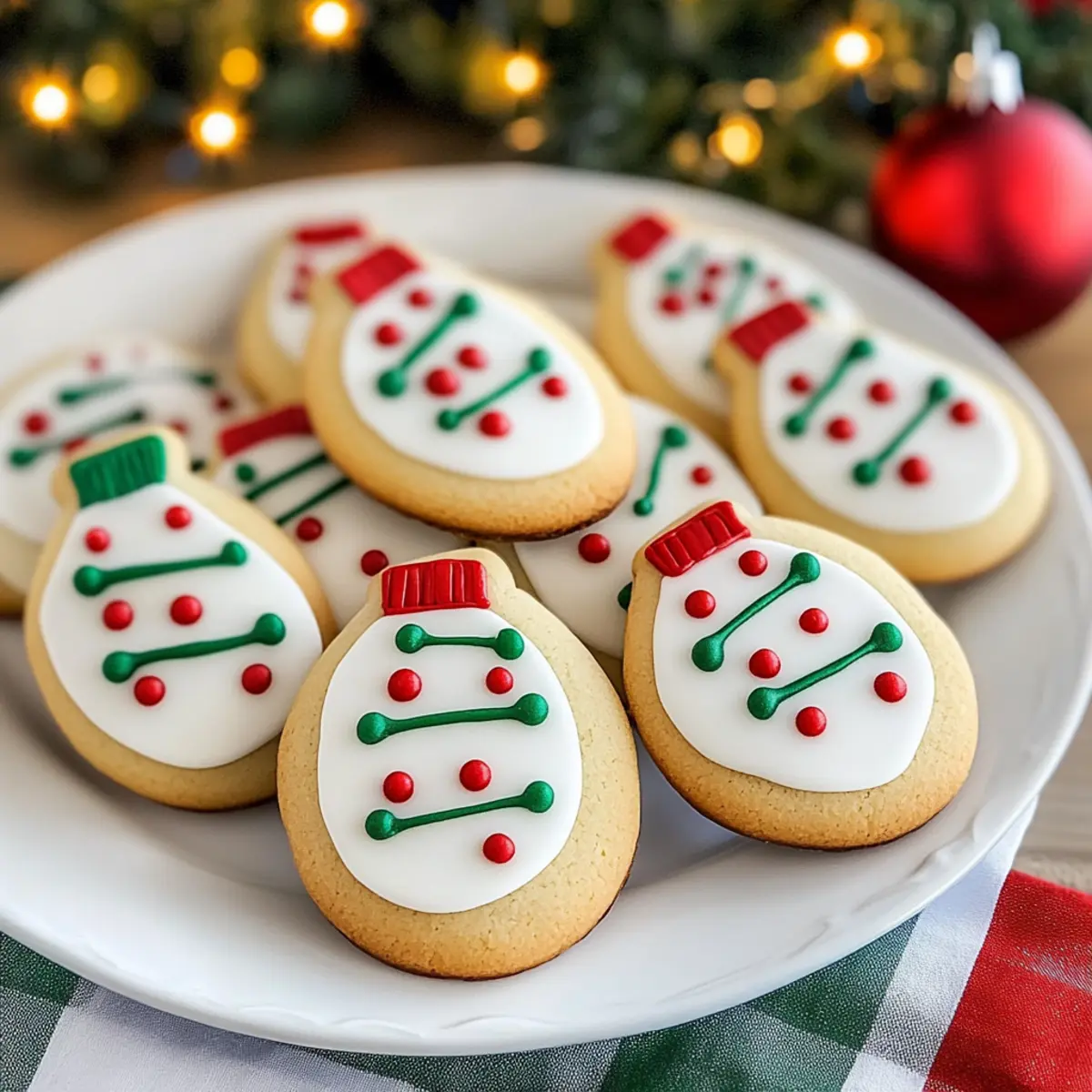 Christmas Light Cookies