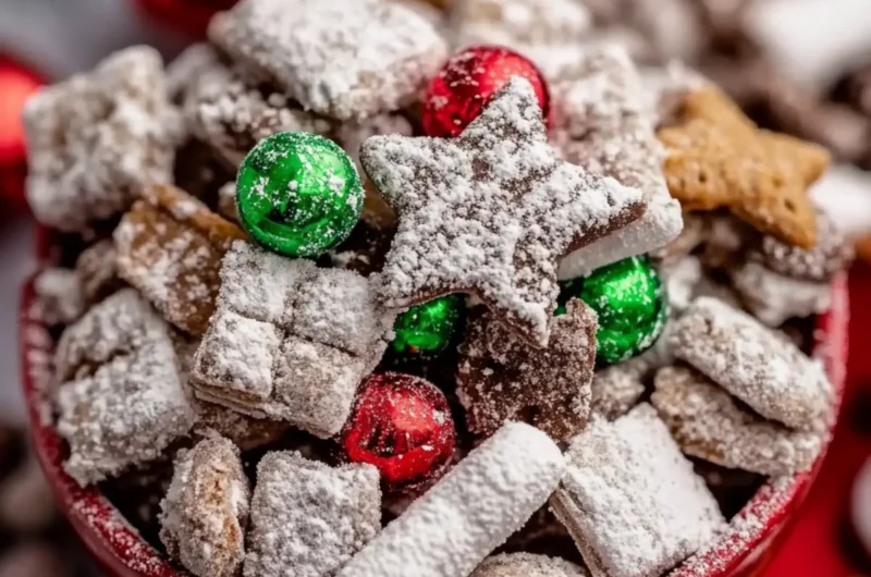 Easy Festive Christmas Muddy Buddies