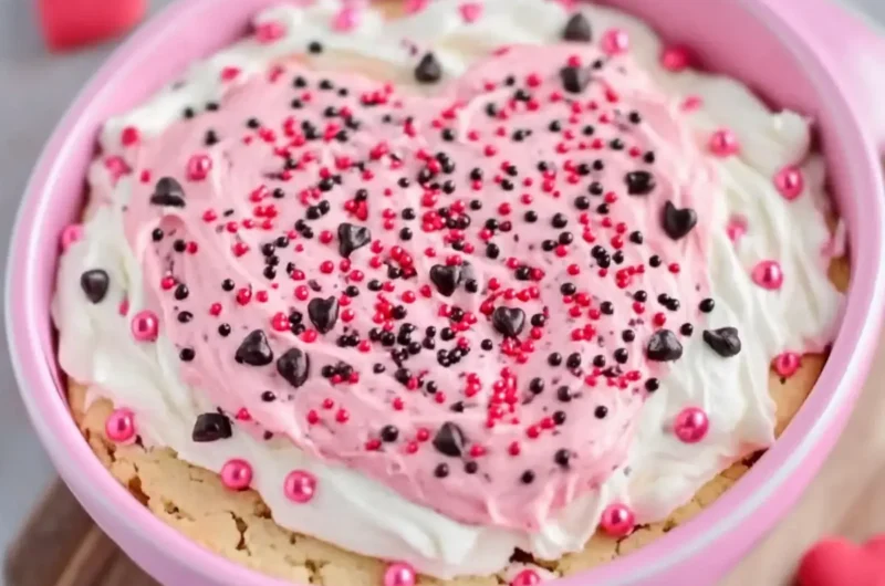 Valentine Cookie Dough Dip