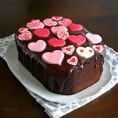 Chocolate Valentine Surprise Cake