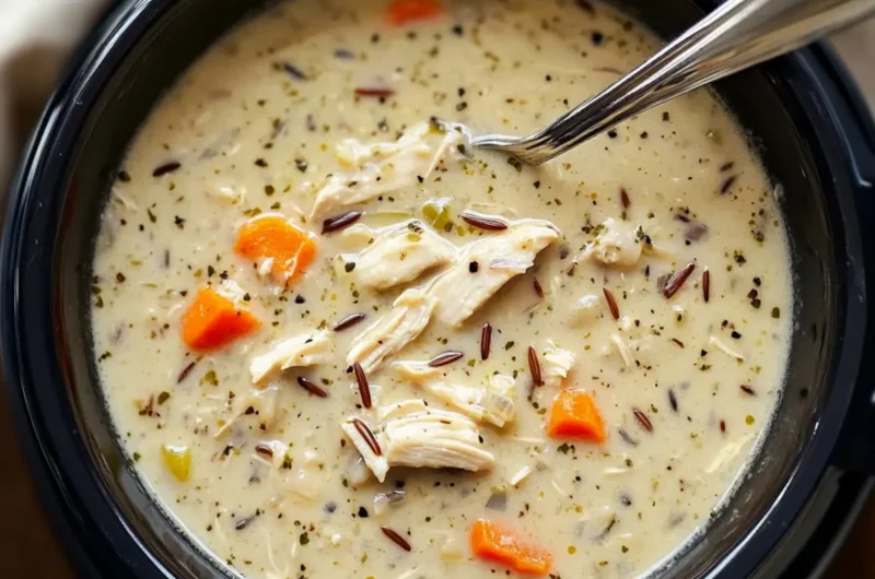 Crockpot Chicken Wild Rice Soup