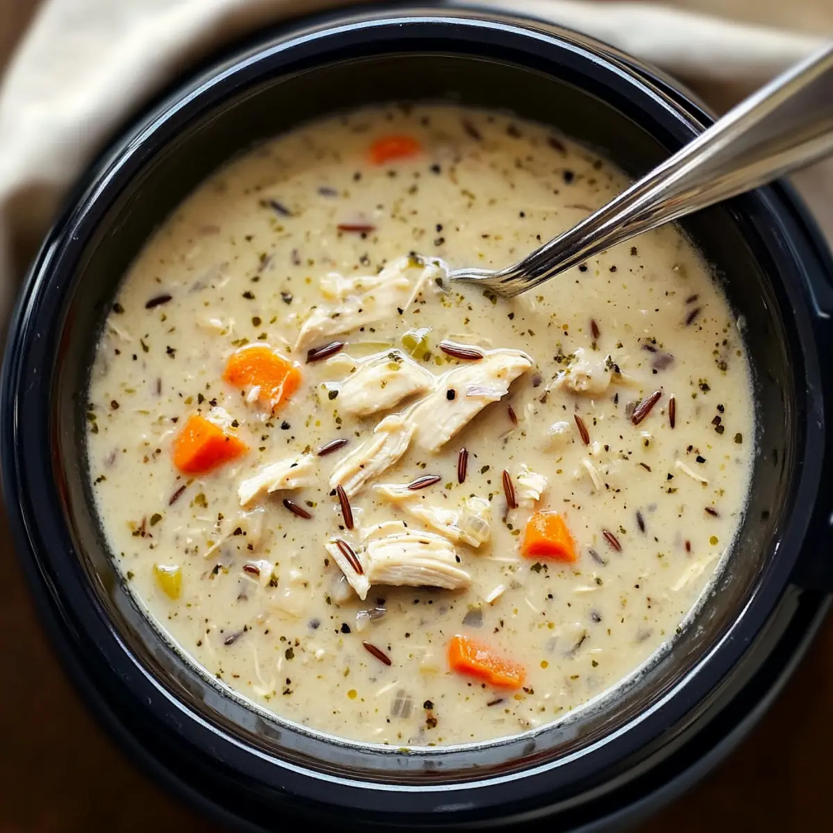 Crockpot Chicken Wild Rice Soup