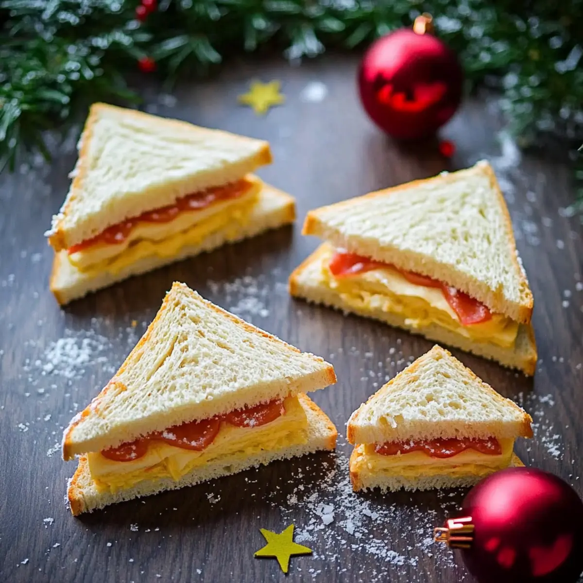 Christmas Tree Sandwiches