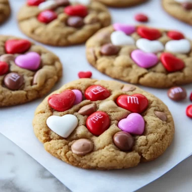 Valentine M&M Cookies