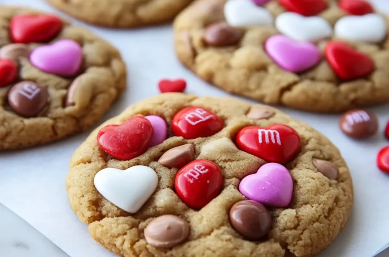 Valentine M&M Cookies