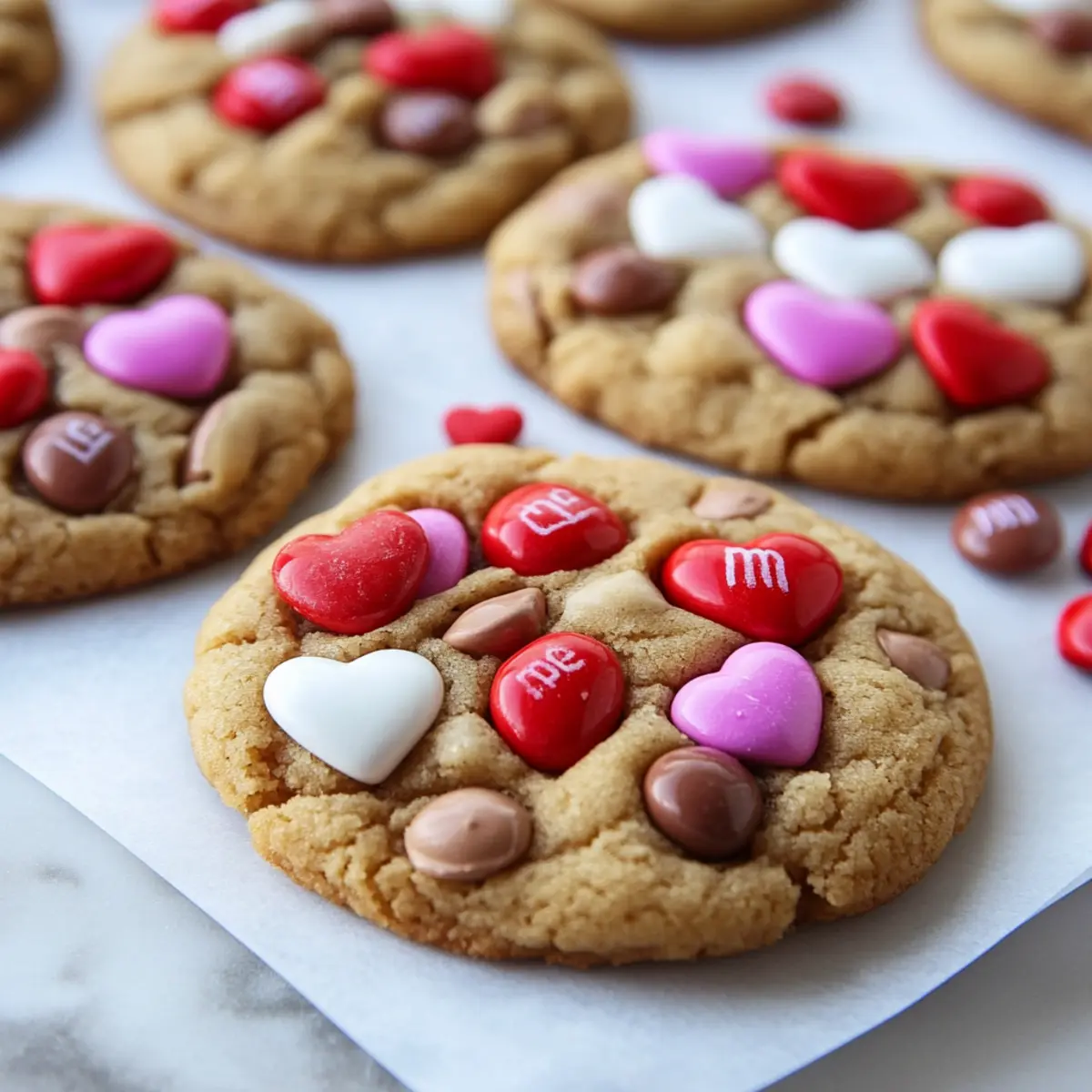 Valentine M&M Cookies