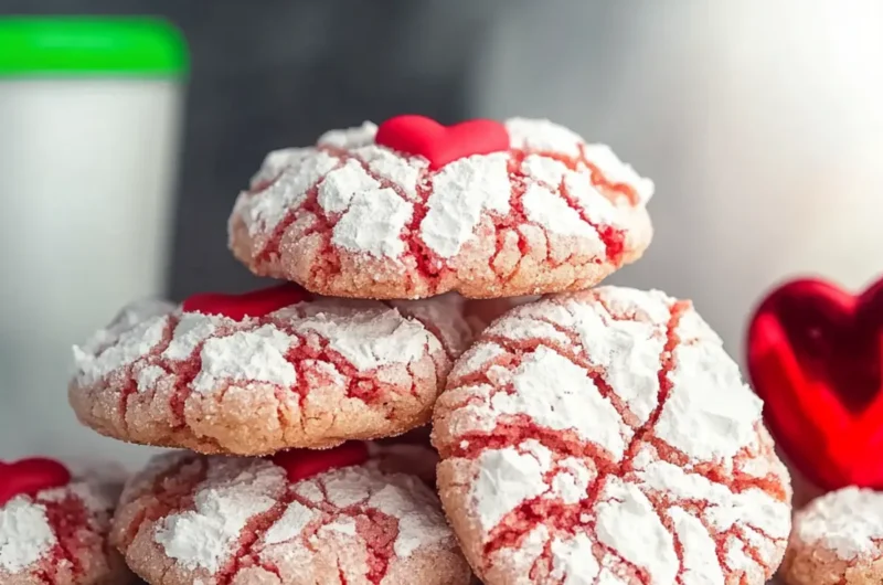 Valentine’s Crinkle Cookies