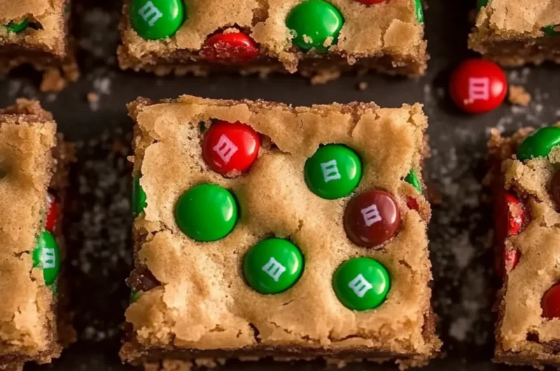 M&M’s Christmas Holiday Blondies