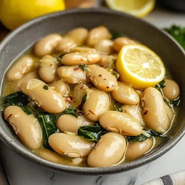 Creamy Lemon Garlic Butter Beans