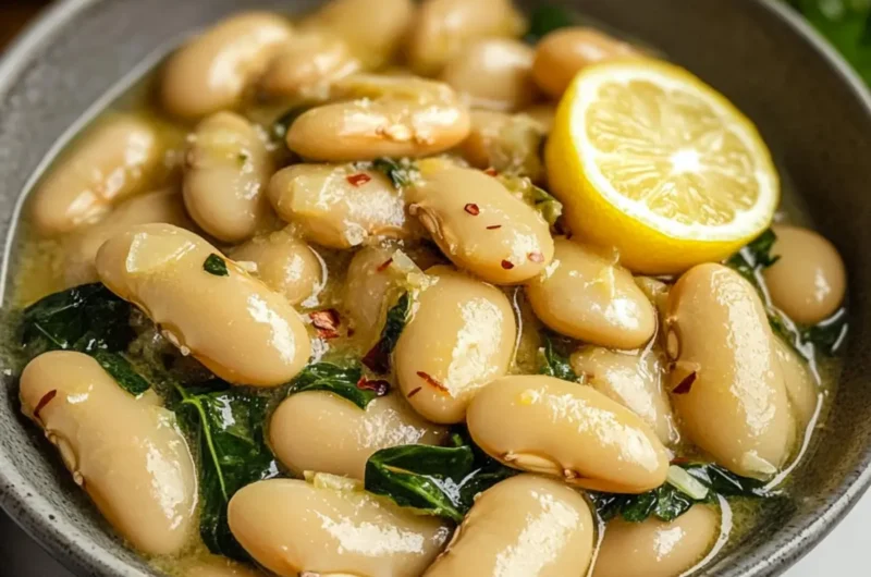 Creamy Lemon Garlic Butter Beans