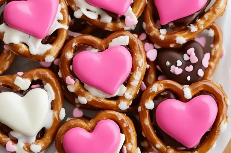 Valentine Heart Pretzels