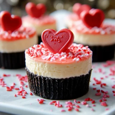 Mini Valentine Cheesecakes