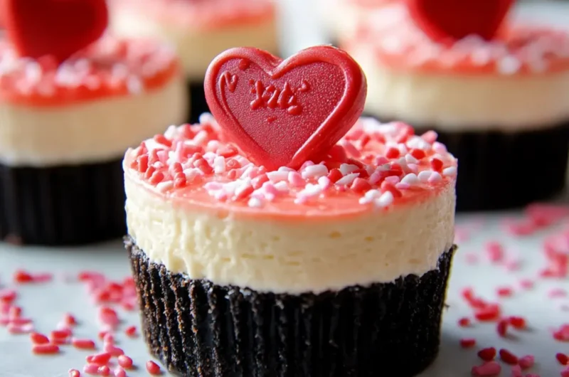 Mini Valentine Cheesecakes