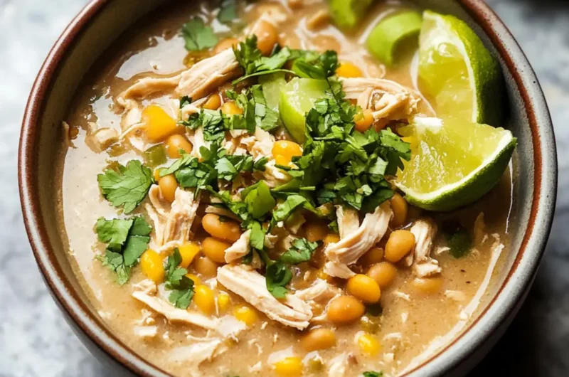 Slow Cooker White Chicken Chili