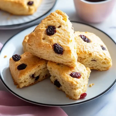 Dried Cherry Scones