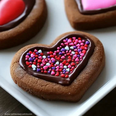 Chocolate Frosted Valentine Cookies
