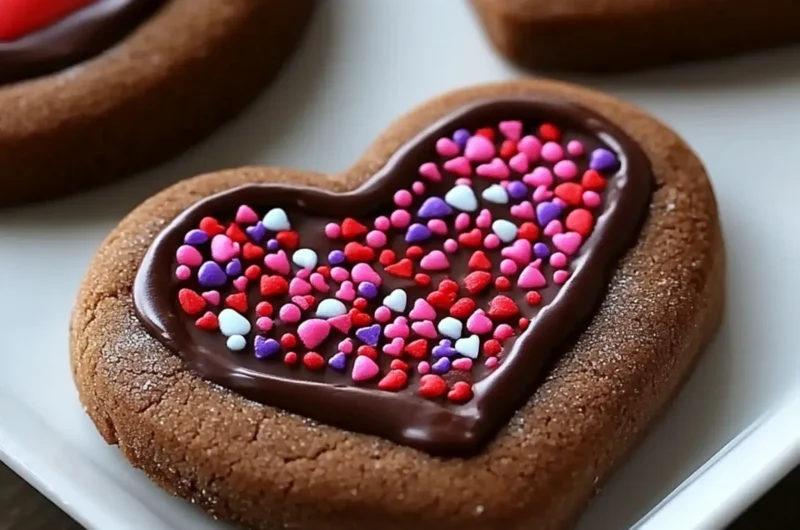 Chocolate Frosted Valentine Cookies