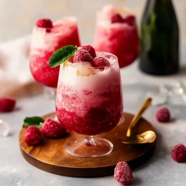 Sparkling Raspberry Champagne Float