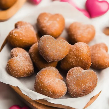Heart-Shaped Doughnut Holes