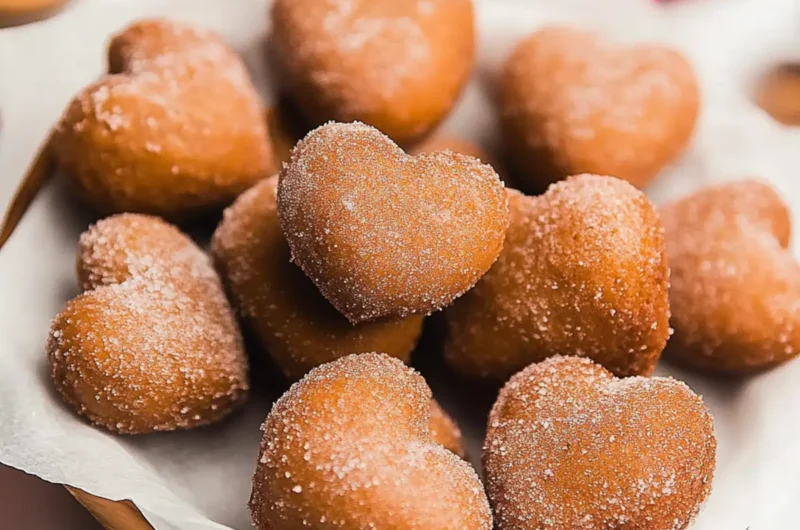 Heart-Shaped Doughnut Holes