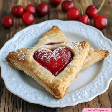 Cherry Pie Pastry Envelopes