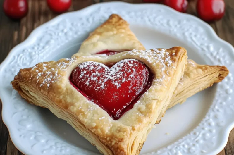 Cherry Pie Pastry Envelopes