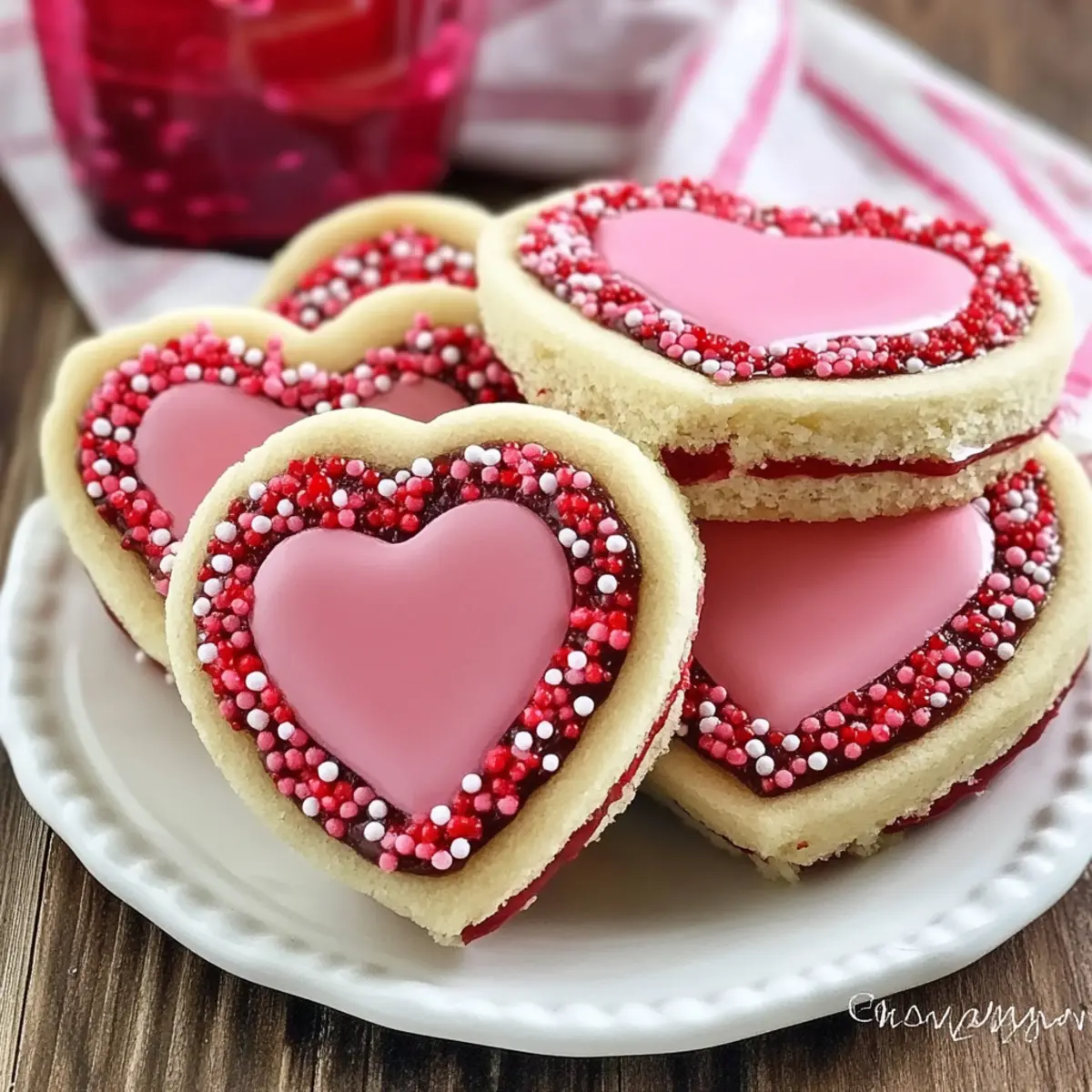 Valentine Sandwich Cookies