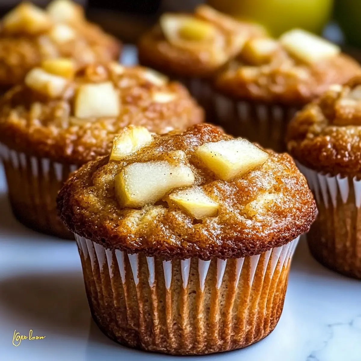 Apple Cinnamon Greek Yogurt Muffins