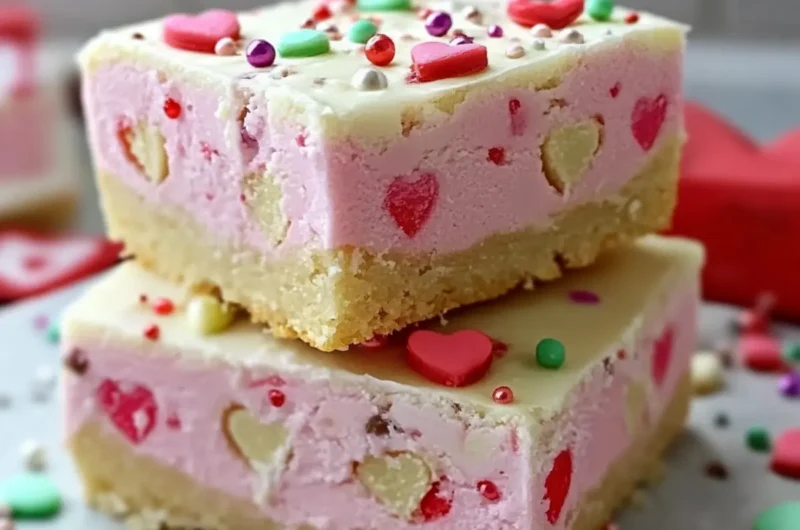 Valentines Sugar Cookie Bars