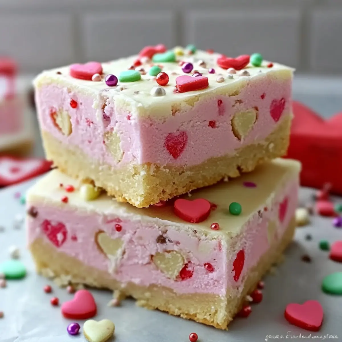 Valentines Sugar Cookie Bars