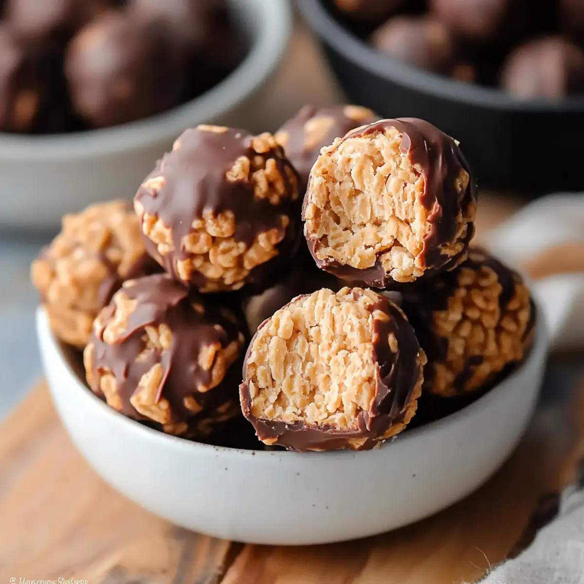 Peanut Butter Balls with Rice Krispies