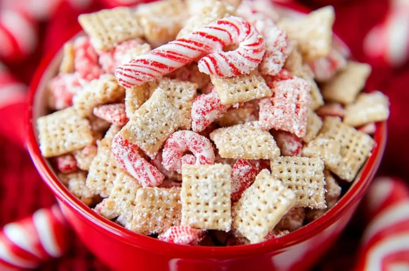 Candy Cane Chex Mix