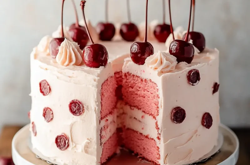 Homemade Cherry Chip Cake